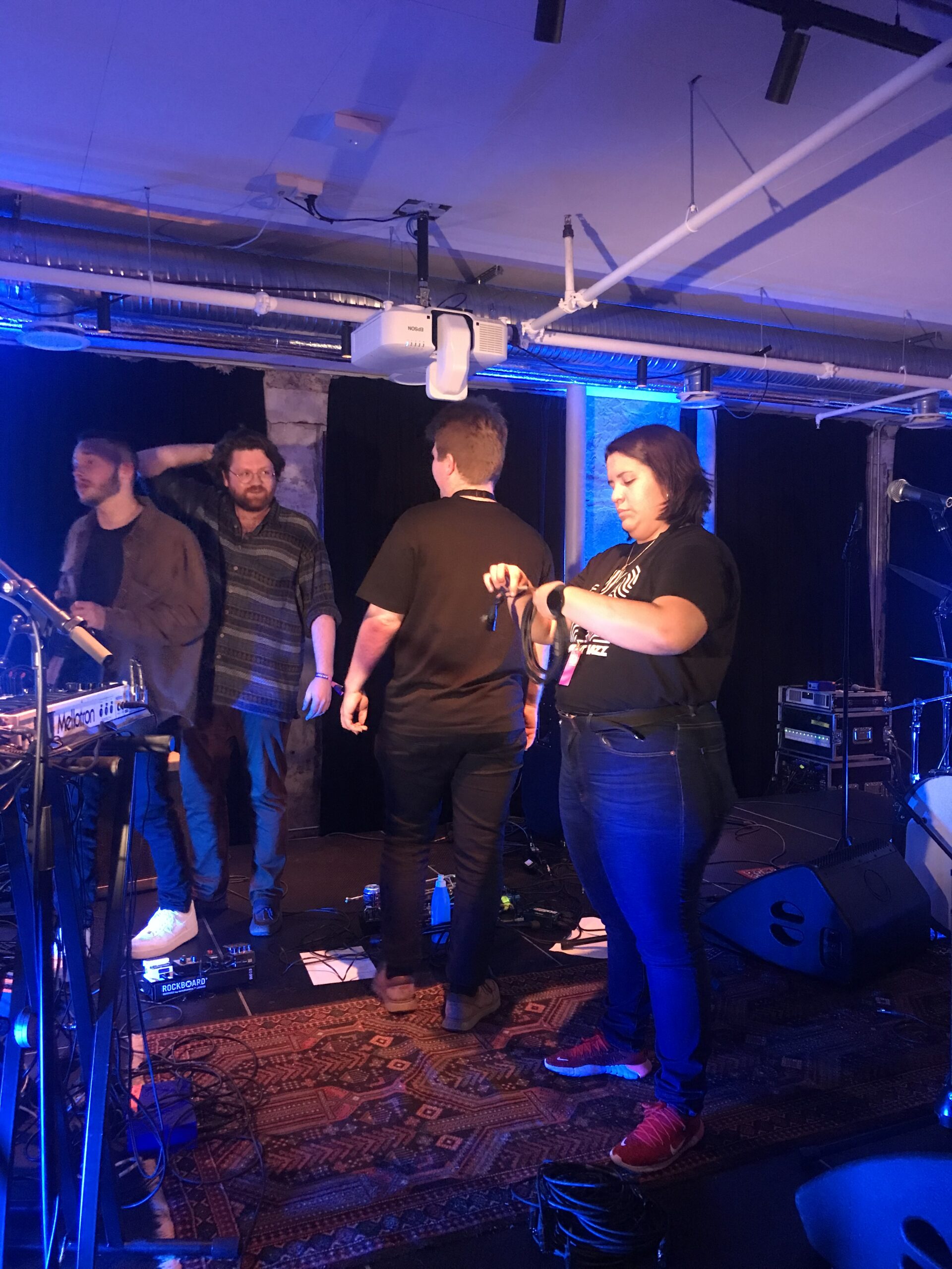 Priscilla Navas på praksisjobb på Kulturhuset sist helg.