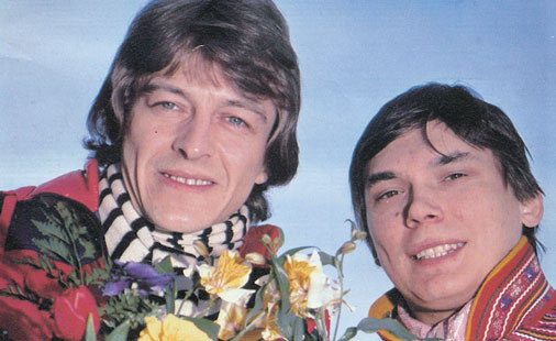 Sverre Kjelsberg og Mattis Hætta (t.h.) i 1980.