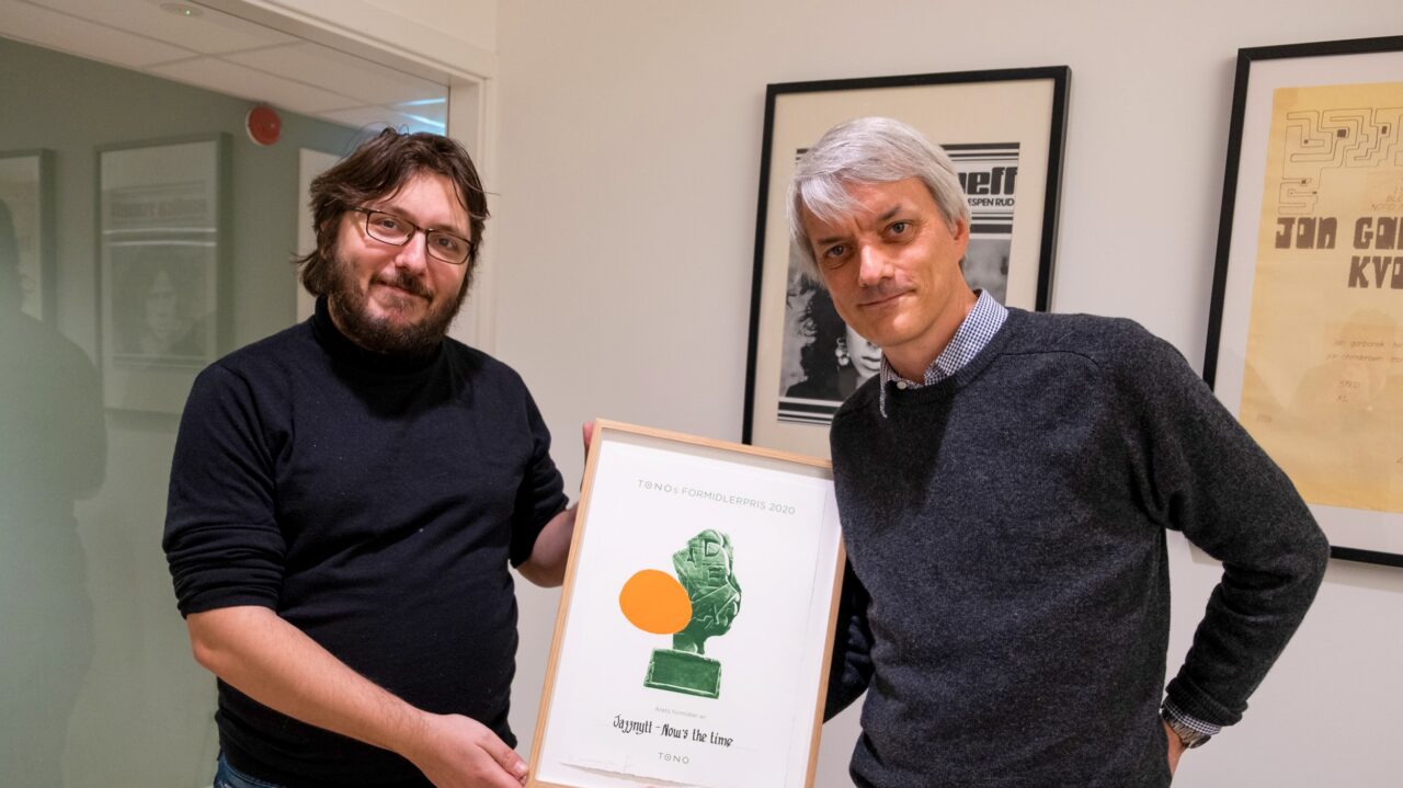 Filip Roshauw og Audun Vinger NTT Tonos formidlerpris