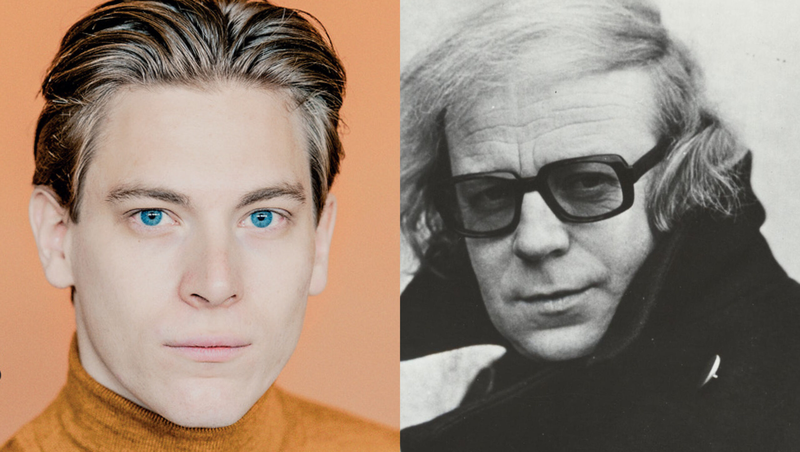 Klaus Mäkelä, dirigent i Oslo Filharmoniske orkester, og komponist Arne Nordheim.