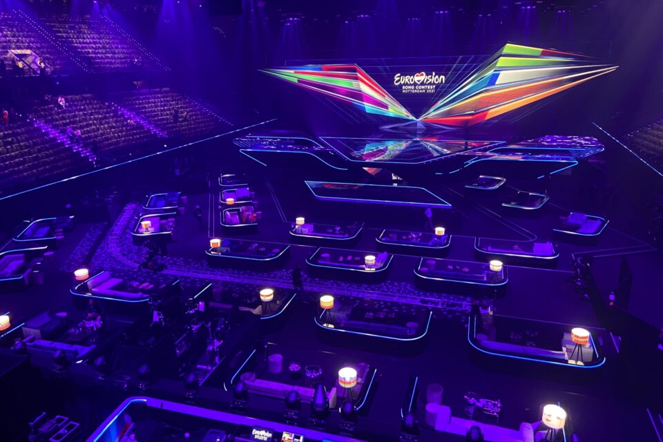 ESC 2021 Rotterdam Greenfloor and podium