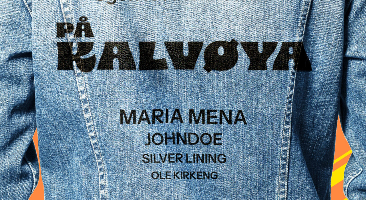 Fra festivalplakaten til den nye festivalen på Kalvøya, med norske artister.