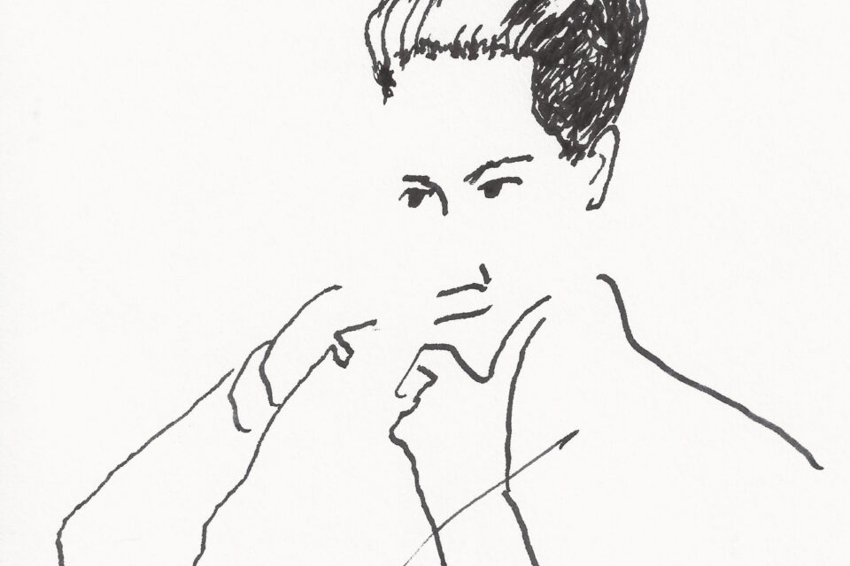 Rudolf Nilsen i Lillebjørn Nilsens strek.