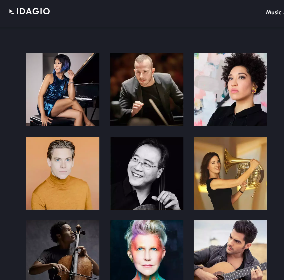 Idagio Skjermbilde