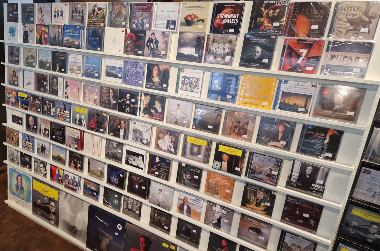 Cd rack i Lawo Store