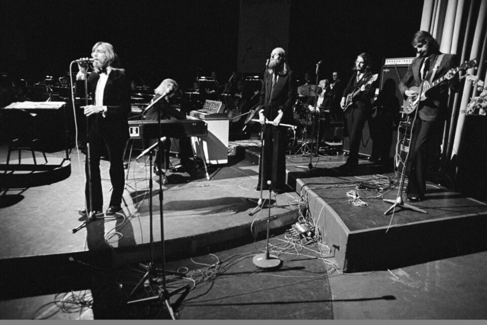 Spellemannsprisen 1973 på NRK TV. Bandet Popul Vuh med Jahn Teigen i spissen.