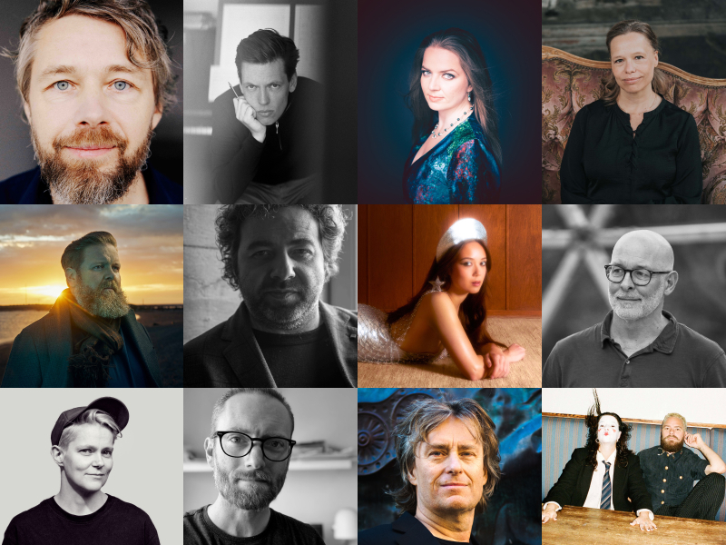 Kollasj alle nominerte til Nordisk råds musikkpris