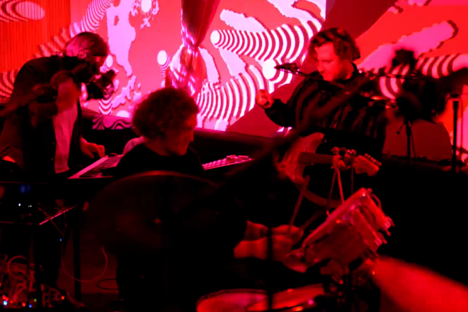 Skjermbilde fra konsertvideo med MALUM