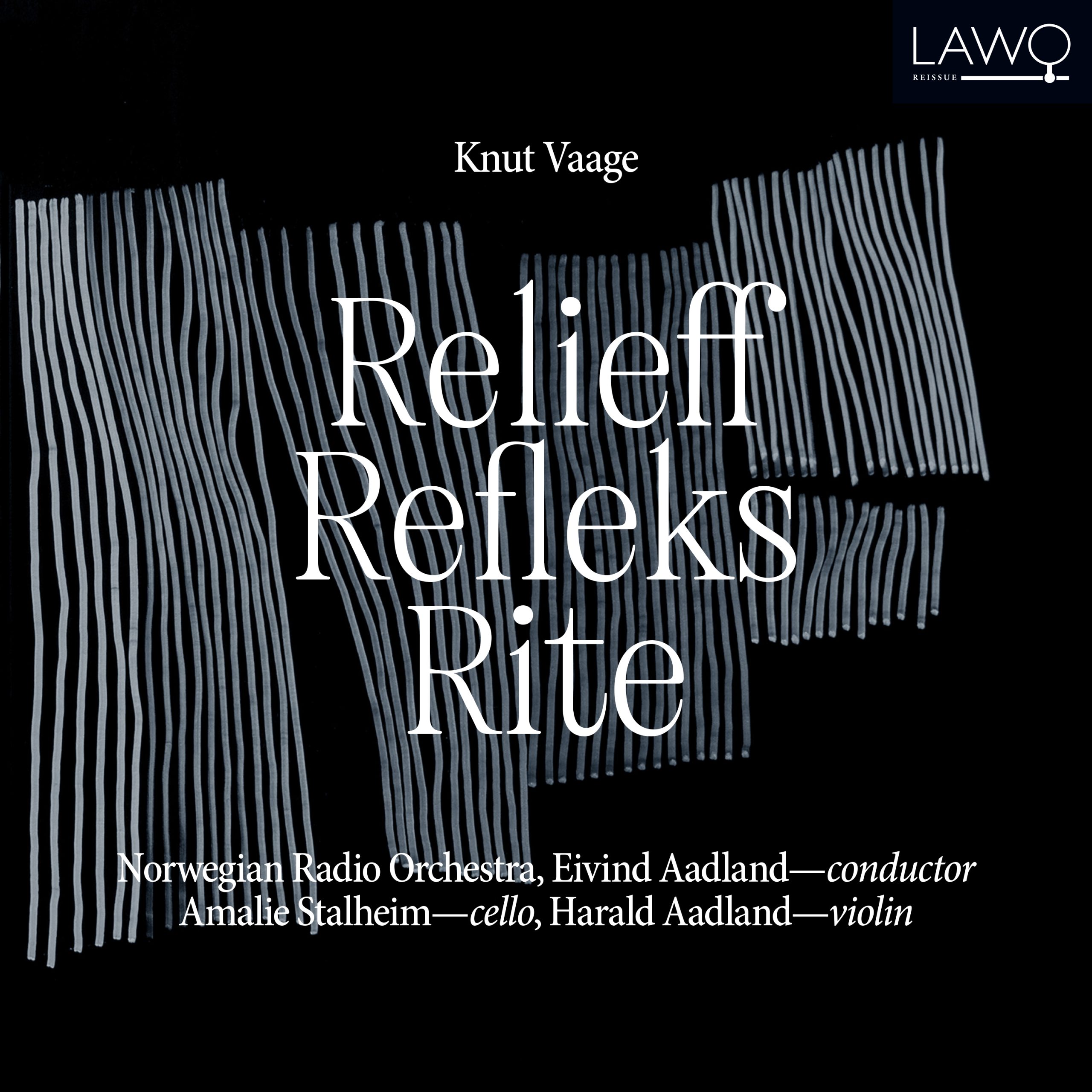 Albumomslag med Knut Vaages utgivelse Relieff, Refleks, Rite