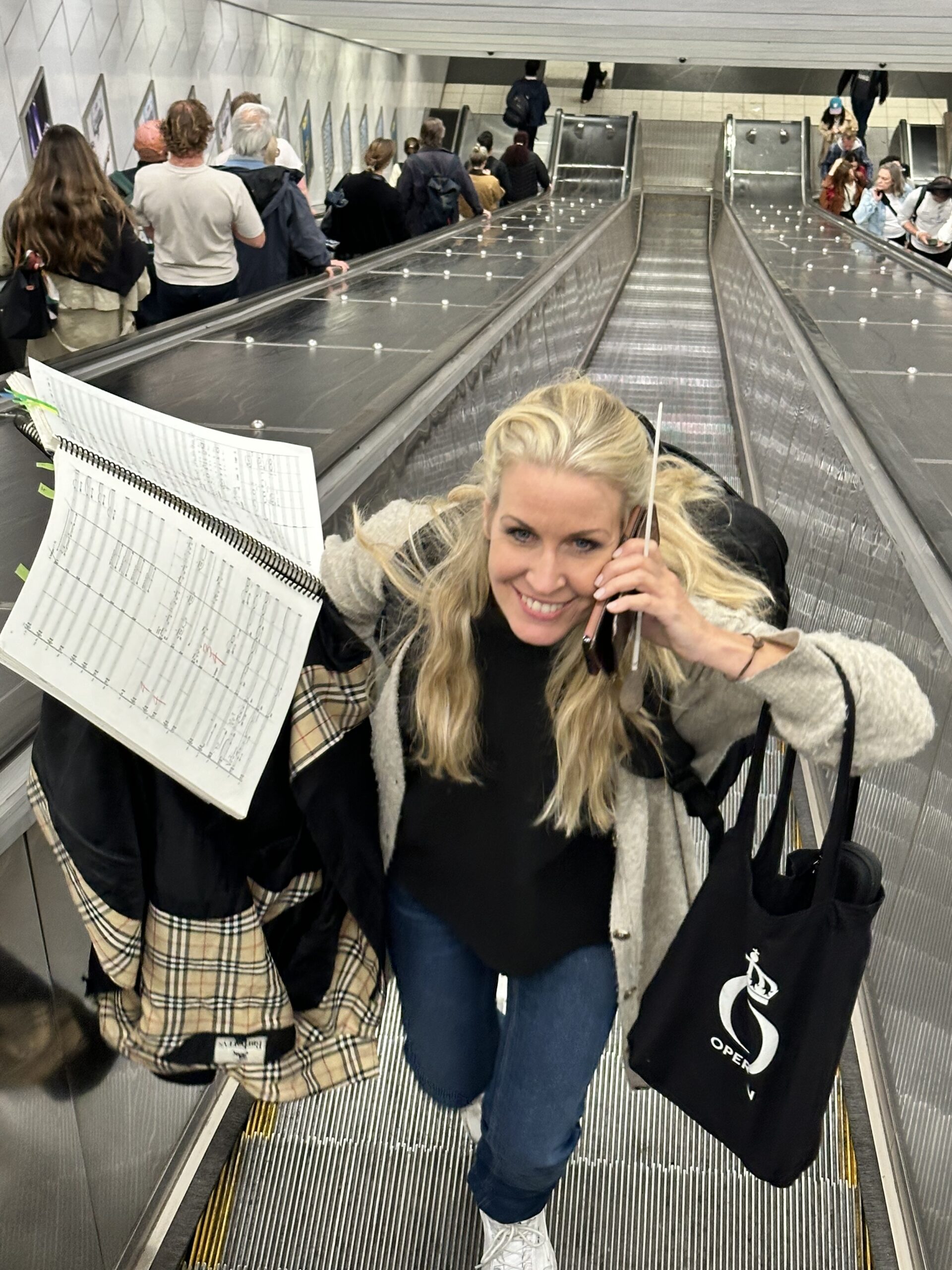 Cathrine winnes i rulletrapp