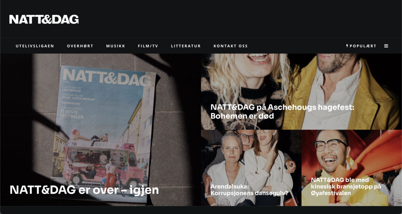 Natt og dag er over i gjen