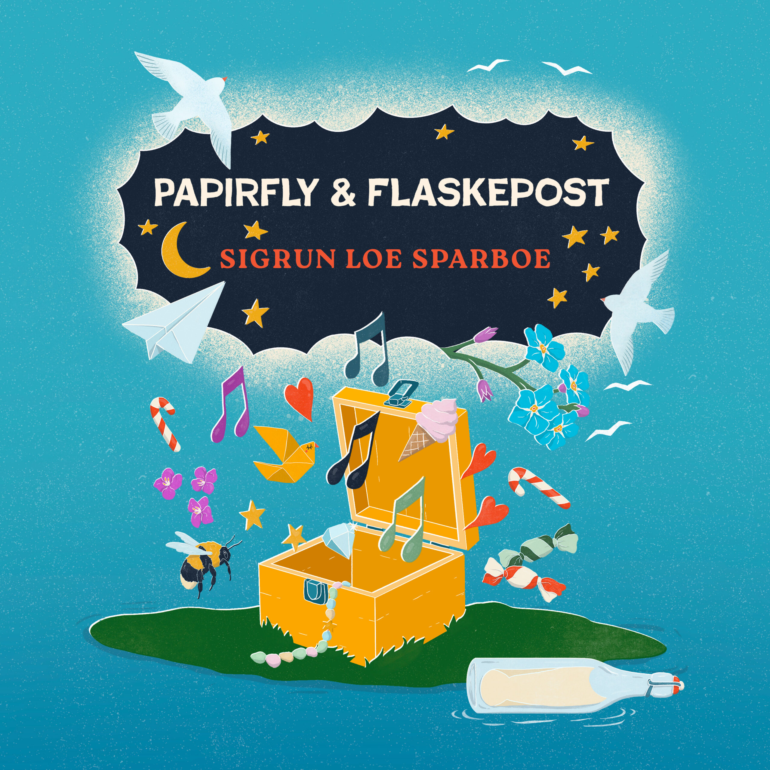 Papirfly & flaskepost