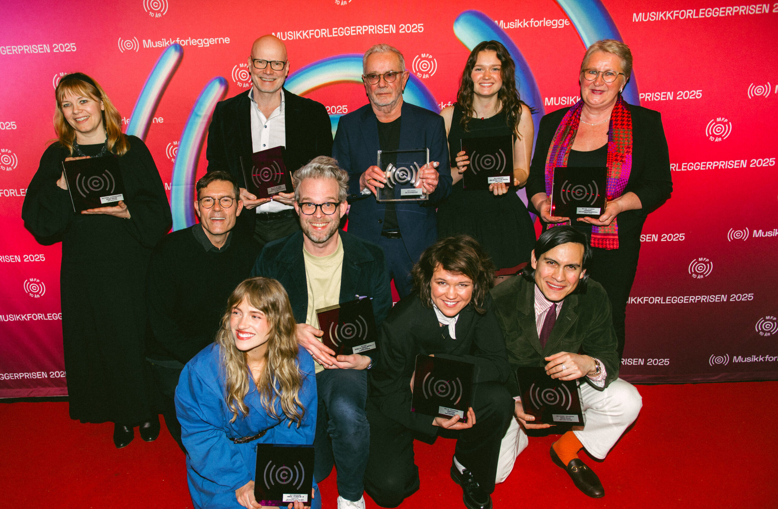Samlebilde vinnerne av Musikkforleggerprisen
