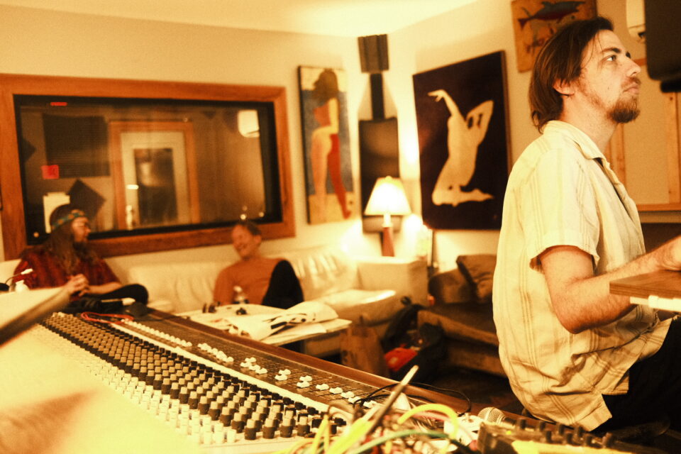 Henning Andersen, Marius Lien og Wolfgang Zimmermann i studio i Charleston, USA