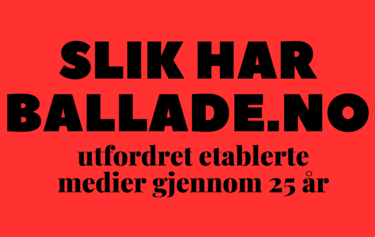 – Ballade er et sted hvor journalistiske prinsipper teller