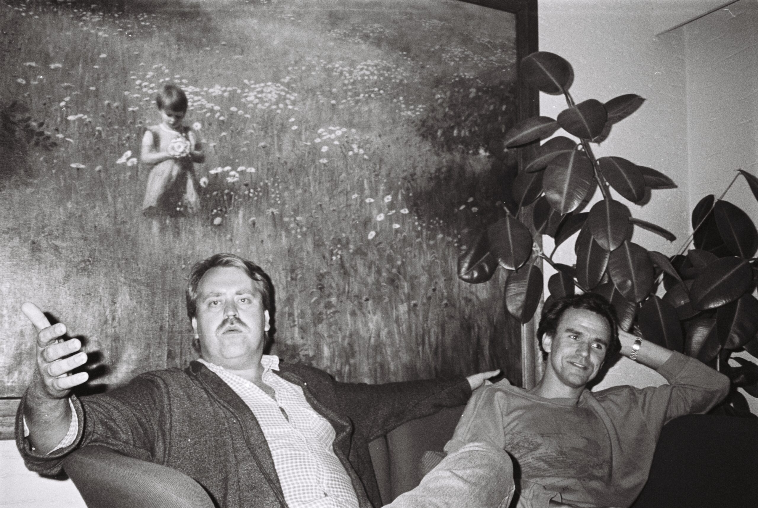 Geir Rakvaag på den sagnomsuste «Fisking i Valdres»-turen i 1988, sammen med den legendariske Tor Milde.