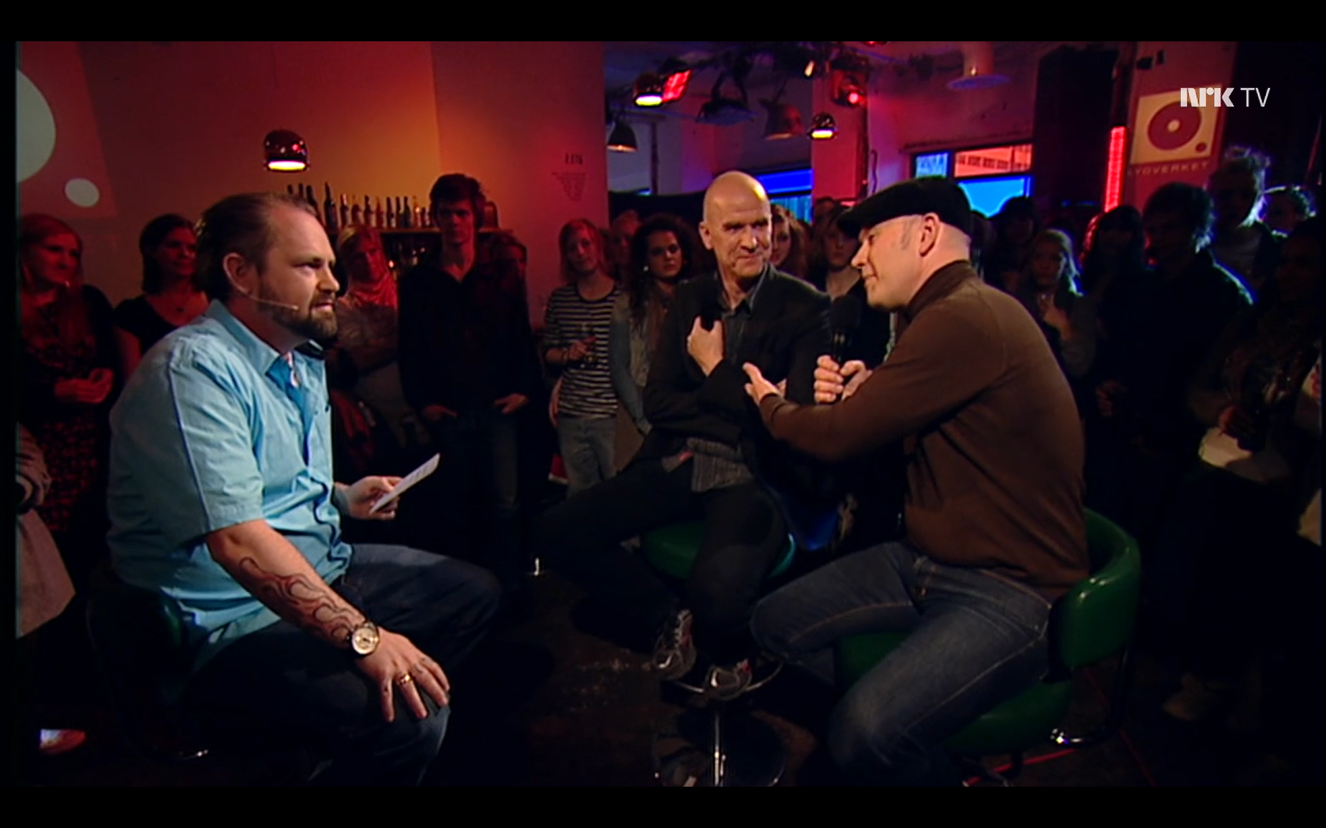 På Lydverket i 2010, sammen med Asbjørn Slettemark og Ulf Risnes.