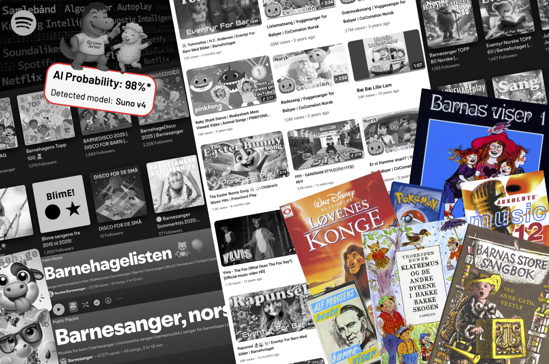 Fra arv til algoritmer - kollasj av Periskop