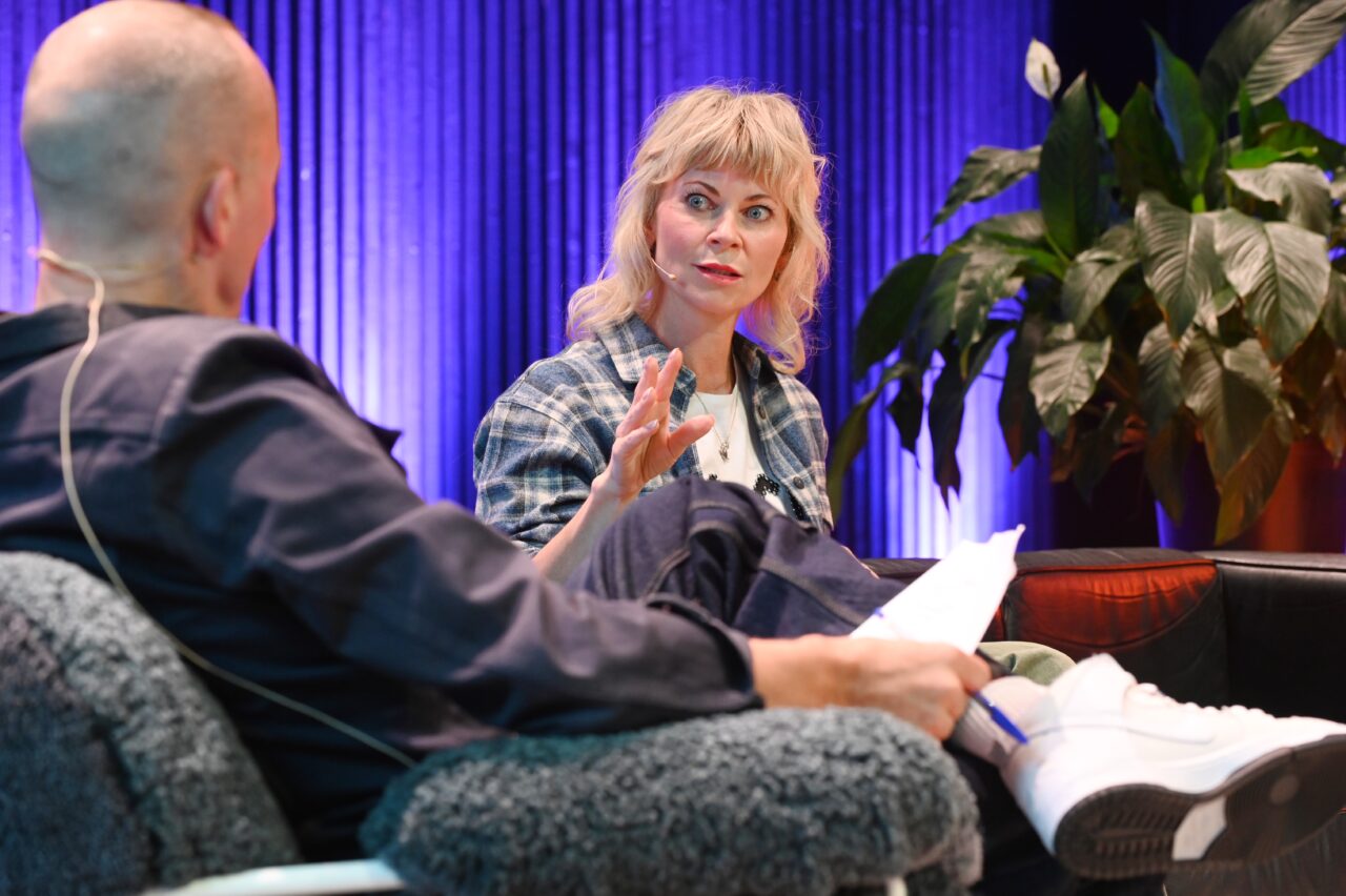 Bertine Zetlitz i Låtskriverprat med Torgny Amdam, i regi av Nopa Bylarm