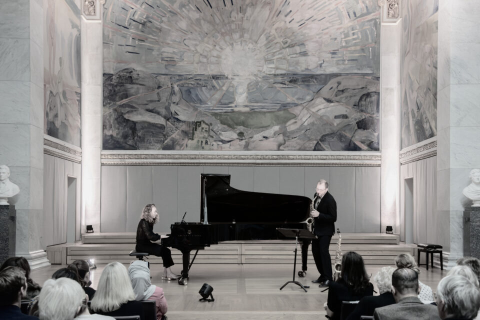 Dina Bensaïd & Ola Asdahl Rokkones i Universitetets Aula i Oslo sep