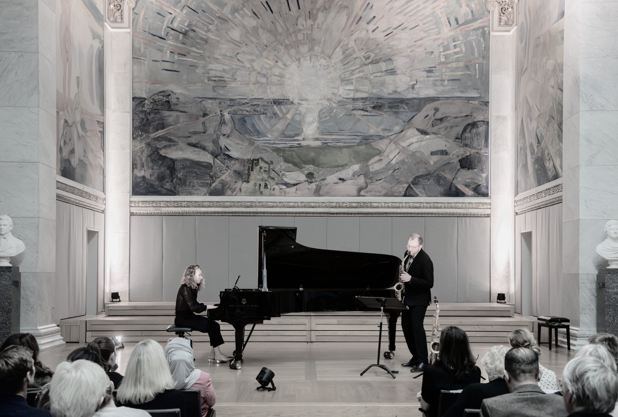 Dina Bensaïd & Ola Asdahl Rokkones i Universitetets Aula i Oslo sep